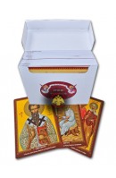 Annual Byzantine Icon Agiologio SET 410 Holy Printed Icons
